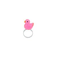 Cute Duck Plastic Resin Children Unisex Rings Necklace sku image 5