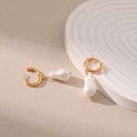 1 Pair Elegant Geometric Plating Copper 18k Gold Plated Earrings main image 5