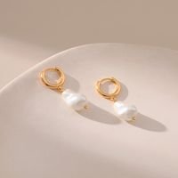 1 Paar Elegant Geometrisch Überzug Kupfer 18 Karat Vergoldet Ohrringe main image 4