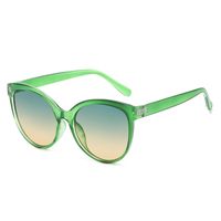 Basic Lady Color Block Solid Color Pc Oval Frame Full Frame Women's Sunglasses sku image 2