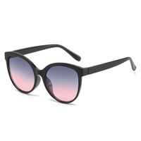 Basic Lady Color Block Solid Color Pc Oval Frame Full Frame Women's Sunglasses sku image 3