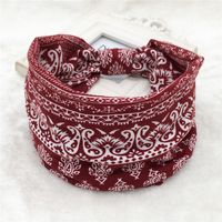 Casual Simple Style Sports Geometric Color Block Plaid Cloth Hair Band sku image 3