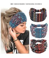 Casual Simple Style Sports Geometric Color Block Plaid Cloth Hair Band main image 2