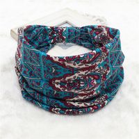 Casual Simple Style Sports Geometric Color Block Plaid Cloth Hair Band sku image 11