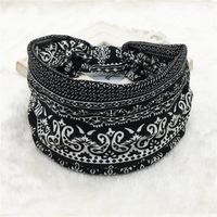 Casual Simple Style Sports Geometric Color Block Plaid Cloth Hair Band sku image 25