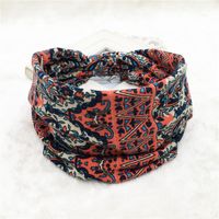 Casual Simple Style Sports Geometric Color Block Plaid Cloth Hair Band sku image 6