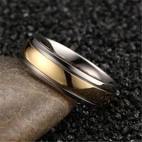 Glam Simple Style Solid Color Stainless Steel Inlay Artificial Gemstones Rings sku image 1