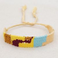 Estilo Étnico Geométrico Hilo De Algodón Trenza Mujeres Pulsera sku image 4