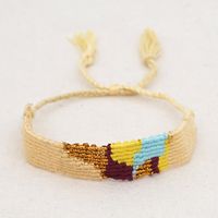 Estilo Étnico Geométrico Hilo De Algodón Trenza Mujeres Pulsera main image 6