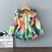 Casual Butterfly Zipper Polyester Girls Outerwear main image 1