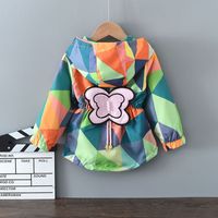 Casual Butterfly Zipper Polyester Girls Outerwear main image 3