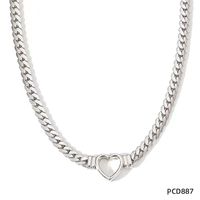 Ig Style Heart Shape Titanium Steel Plating Necklace main image 10