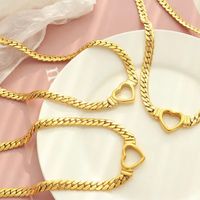 Ig Style Heart Shape Titanium Steel Plating Necklace main image 6