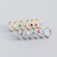 S925 Argent Sterling Perles Rondes Diamants Boucle D'oreille En Gros Nihaojewelry sku image 7