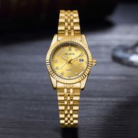 Casual Color Sólido Hebilla Plegable Doble Clic Cuarzo Relojes De Mujer sku image 6