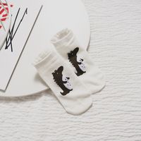 Unisex Cartoon Style Dinosaur Cotton Printing Ankle Socks A Pair sku image 5