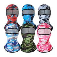 Summer Outdoor Sports Ice Silk Sunscreen Mask Bicycle Motorcycle Windproof Dustproof Mask Sleeve Cap Riding Hat main image 2