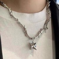 Commute Solid Color Alloy Irregular Plating Gold Plated Women's Pendant Necklace main image 3