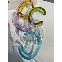Simple Style Solid Color Arylic Women's Bangle main image 4