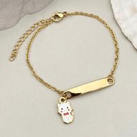 Casual Cute Animal Cat Elephant 304 Stainless Steel 14K Gold Plated Bracelets In Bulk main image 1