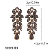 Glam Shiny Geometric Alloy Tassel Inlay Artificial Crystal Women's Drop Earrings main image 3