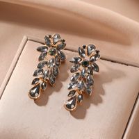 Glam Shiny Geometric Alloy Tassel Inlay Artificial Crystal Women's Drop Earrings main image 1
