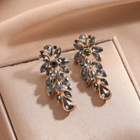Glam Shiny Geometric Alloy Tassel Inlay Artificial Crystal Women's Drop Earrings main image 4