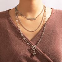 Simple Style Classic Style Streetwear Letter Alloy Women's Layered Necklaces sku image 1