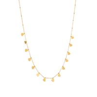 Titan Stahl 18 Karat Vergoldet Einfacher Stil Überzug Pentagramm Herzform Halskette main image 7