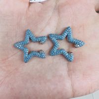 Wholesale Color Diamond Micro-inlaid Five-pointed Star Ear Clip Nihaojewelry sku image 12
