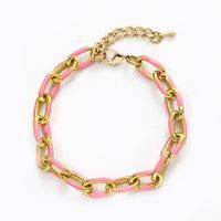 Ig Style Oval Copper Bracelets In Bulk sku image 7