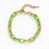 Ig Style Oval Copper Bracelets In Bulk sku image 4
