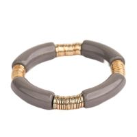Simple Style Classic Style Round Arylic Metal Wholesale Bracelets main image 2