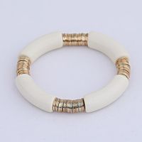 Simple Style Classic Style Round Arylic Metal Wholesale Bracelets sku image 4