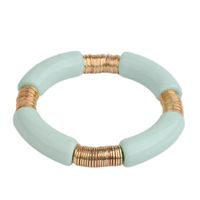 Simple Style Classic Style Round Arylic Metal Wholesale Bracelets sku image 8