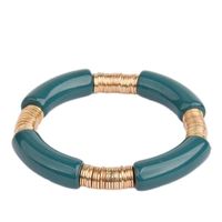 Simple Style Classic Style Round Arylic Metal Wholesale Bracelets sku image 20