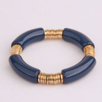 Simple Style Classic Style Round Arylic Metal Wholesale Bracelets sku image 18