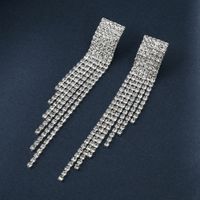 Fashion Geometric Alloy Inlay Rhinestones Women's Bracelets Earrings Necklace sku image 2