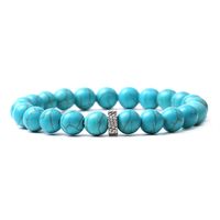 Casual Retro Round Beaded Tiger Eye Bracelets sku image 1