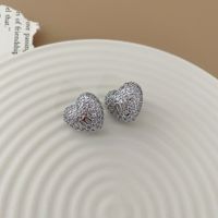 1 Pair Retro Geometric Alloy Plating Artificial Pearls Rhinestones Women's Earrings sku image 15