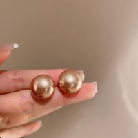 1 Pair Retro Geometric Alloy Plating Artificial Pearls Rhinestones Women's Earrings sku image 6