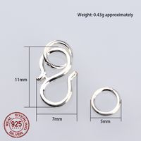 1 Piece Sterling Silver Solid Color Commute main image 4