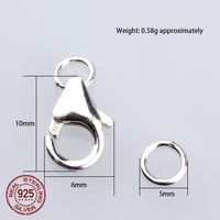 1 Piece Sterling Silver Solid Color Commute main image 2