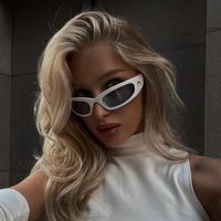 Hip-hop Exaggerated Punk Solid Color Pc Oval Frame Patchwork Full Frame Women's Sunglasses main image 1