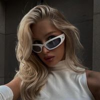 Hip-hop Exaggerated Punk Solid Color Pc Oval Frame Patchwork Full Frame Women's Sunglasses main image 4
