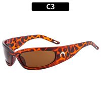 Hip Hop Übertrieben Punk Einfarbig Pc Ovaler Rahmen Patchwork Vollbild Sonnenbrille Der Frauen sku image 3