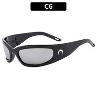 Hip Hop Übertrieben Punk Einfarbig Pc Ovaler Rahmen Patchwork Vollbild Sonnenbrille Der Frauen sku image 6