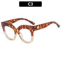 Elegant Business Basic Leopard Ac Square Patchwork Full Frame Women's Sunglasses main image 3