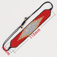 Ethnic Style Devil's Eye Glass Knitting Unisex Drawstring Bracelets main image 5