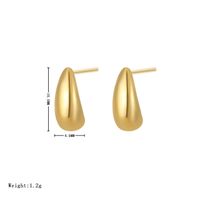 1 Pair Simple Style Geometric Plating Stainless Steel Ear Studs sku image 2